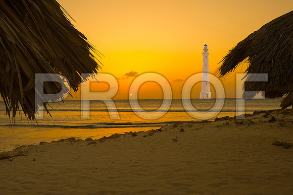 Aruba Beach at sunset